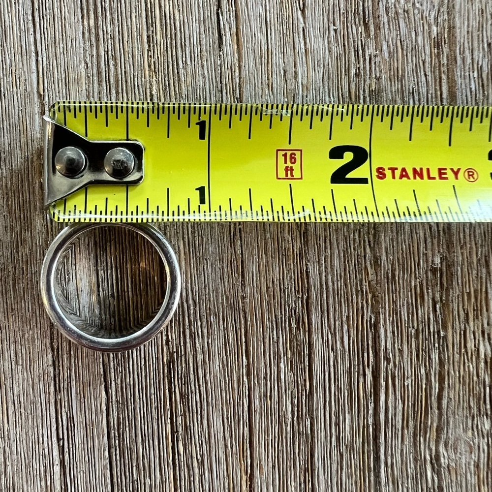 Tiffany & Co. 1837 Wide Band Ring Sterling Silver 925 Size 7.5–8 - Picture 4 of 4